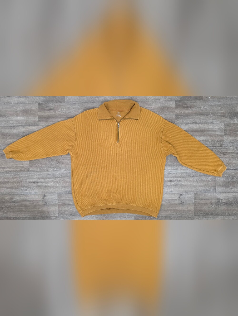 Women's Aerie Oversized Ribbed 1/4 Zip Pullover-Size Small